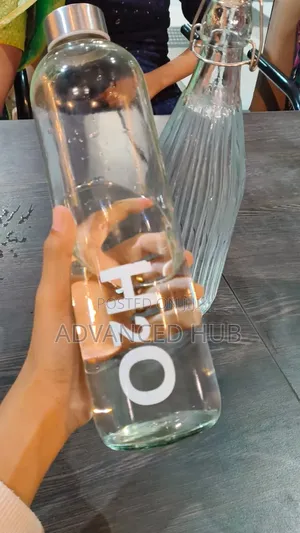 Glass Water Bottle