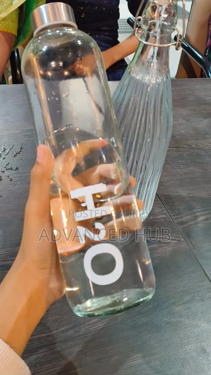 Glass Water Bottle