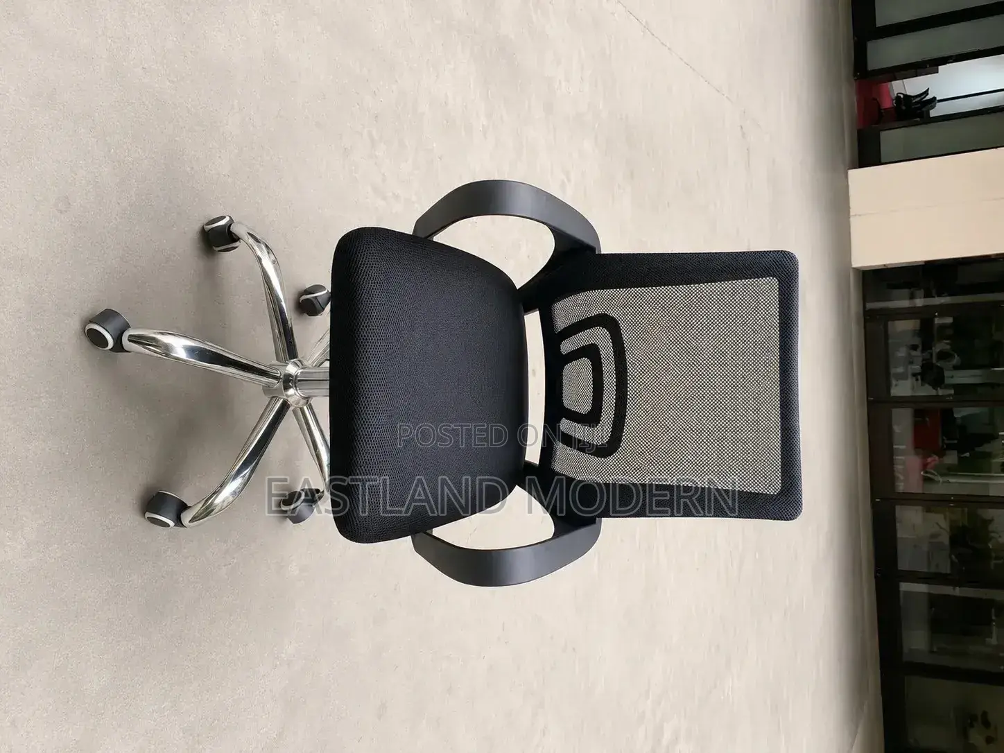 Ergonomic Mesh Office Chair With Armrests Chrome Base