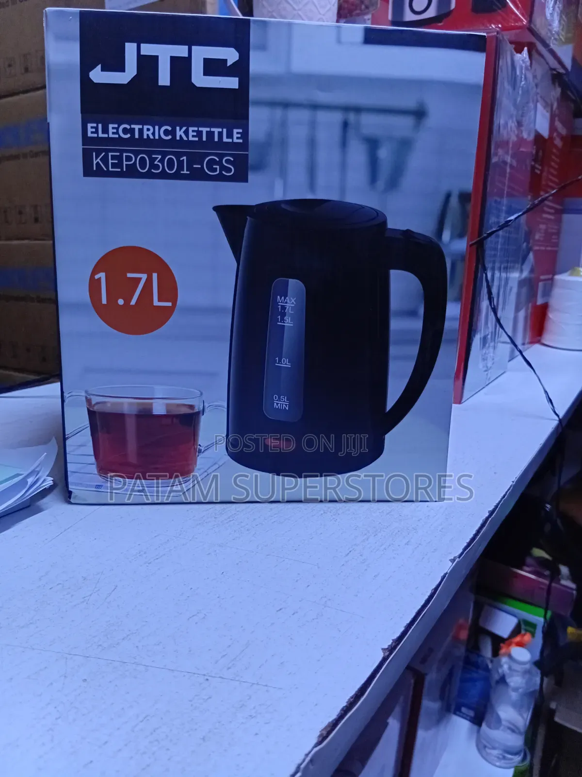 JTC Electric Kettle 1.7Ltrs KPEO301-GS