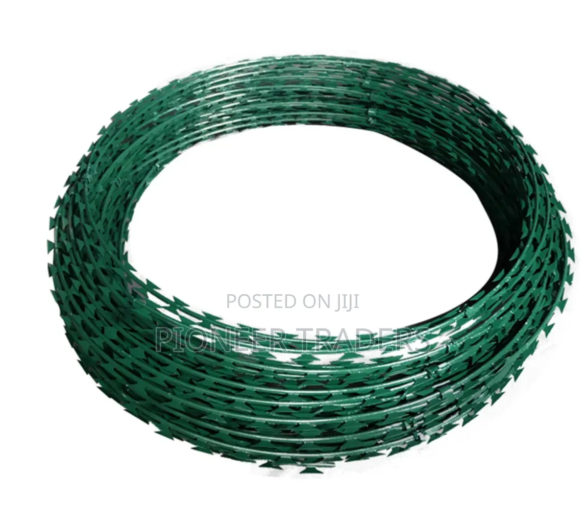 Galvanised Green 10m Razor Wire