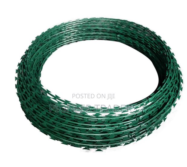 Galvanised Green 10m Razor Wire