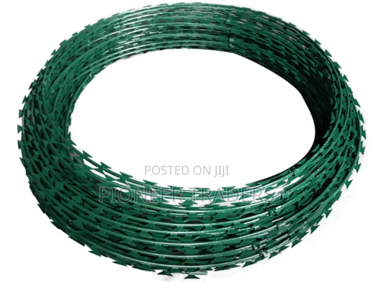 Galvanised Green 10m Razor Wire