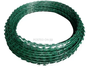 Galvanised Green 10m Razor Wire