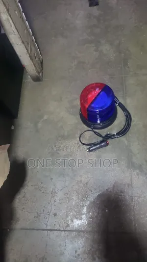 2in1 Colored Blue_red Revolving Roof Mount Beacon Strobe Light