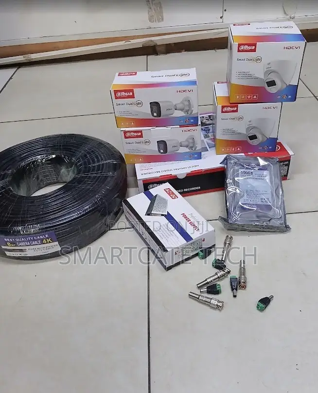 Dahua 4 Channel Full Color CCTV Kit With Smart Remote Phone Access