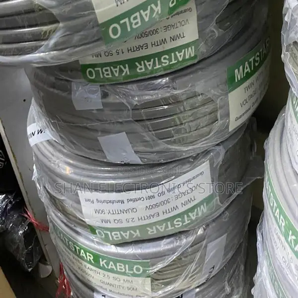 90M 2.5mm Twin and Earth PVC Wiring Cable – Electrical Installation