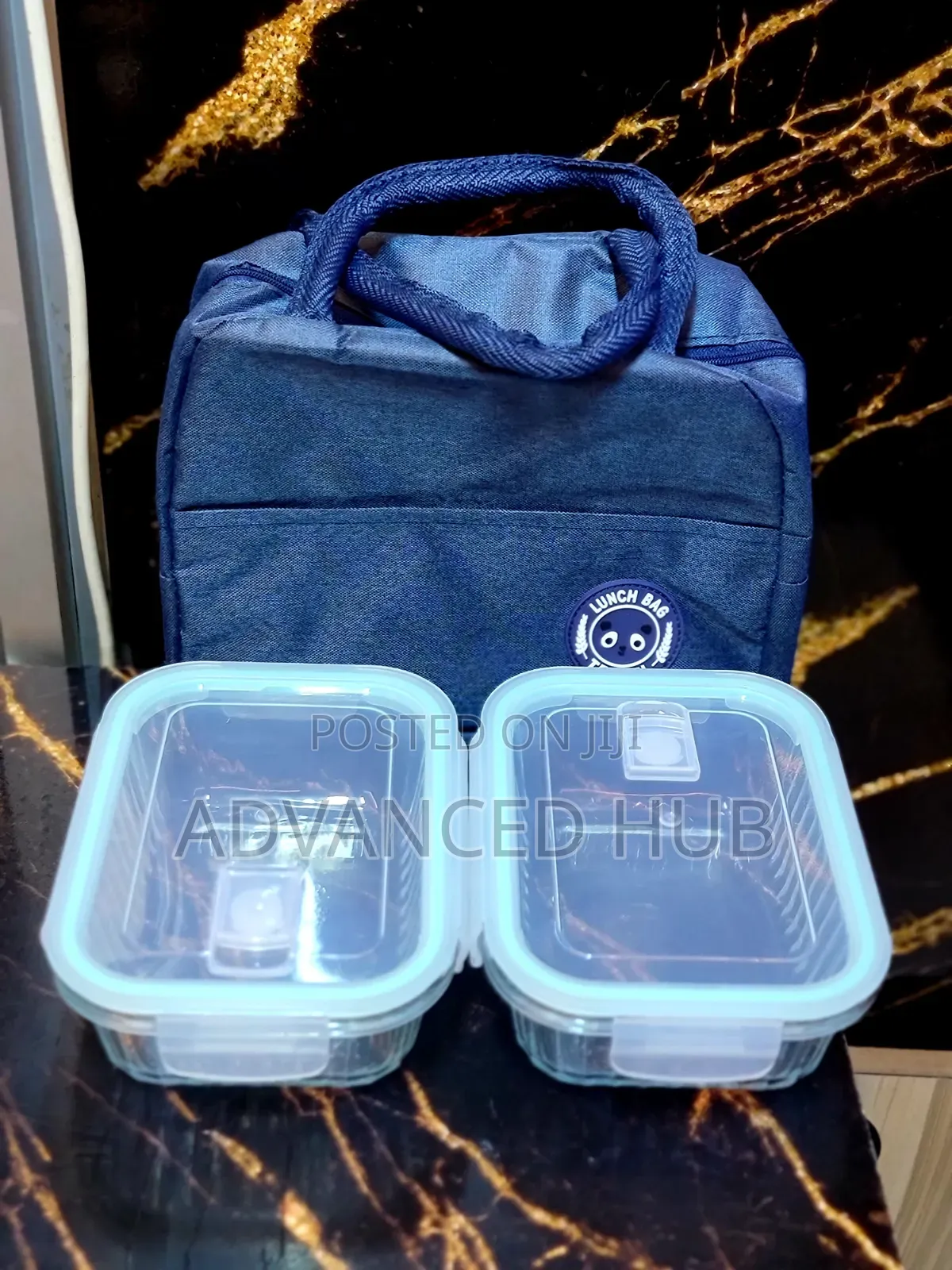 2 Glass Lunch Box Set With a Bag