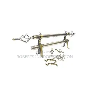 Sleek Stainless Steel Double Layer Curtain Pole