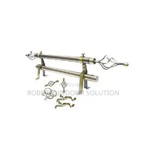 Sleek Stainless Steel Double Layer Curtain Pole