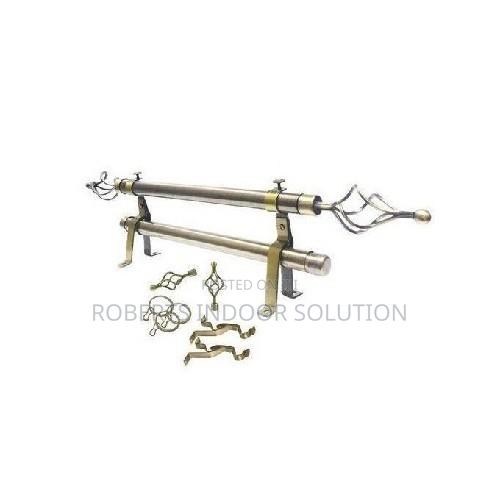 Sleek Stainless Steel Double Layer Curtain Pole - thumbnail 2