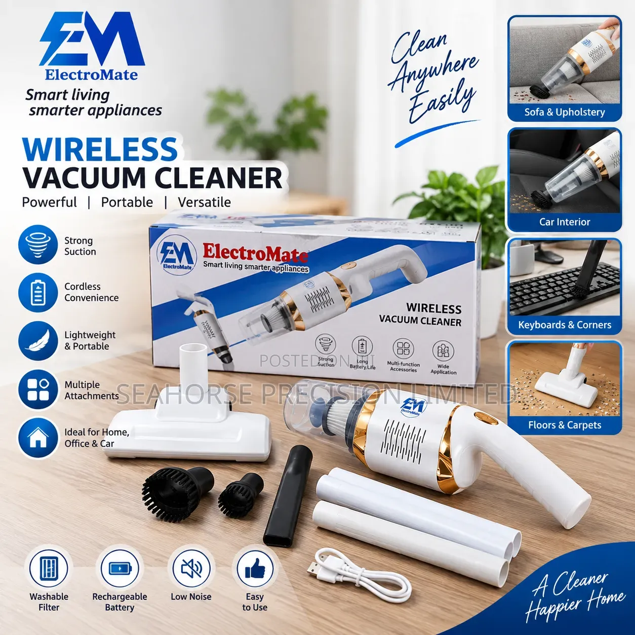  Electromate Wireless Vacuum Cleaner