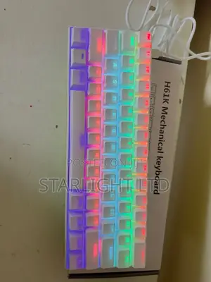 White Ergonomic Mechanical Gaming Keyboard