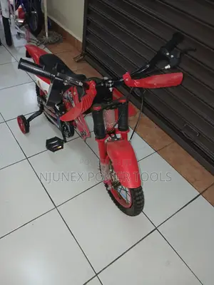 Red Motorcycle-Style Kids' Bicycle