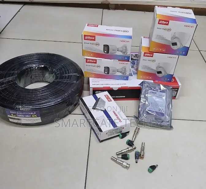 Dahua 4CH CCTV Camera Kit With Full Color Images and Remote Access