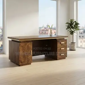 Office Desk; 140CM Home Office Executive Urban Golden Desk