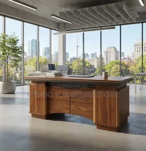 Office Desk; 140CM Home Office Executive Urban Golden Desk