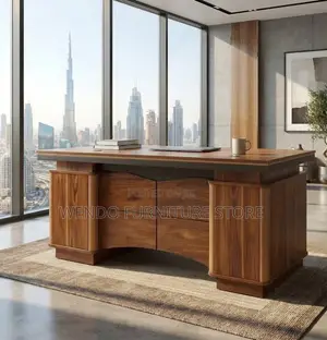 Office Desk; 140CM Home Office Executive Urban Golden Desk