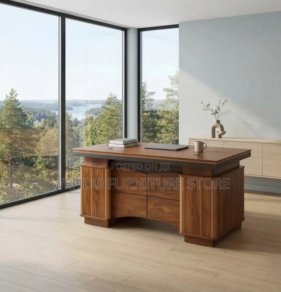 Office Desk; 140CM Home Office Executive Urban Golden Desk