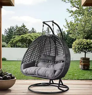 Home Chairs; Rattan Wooden Two Seaters Hanging Seat