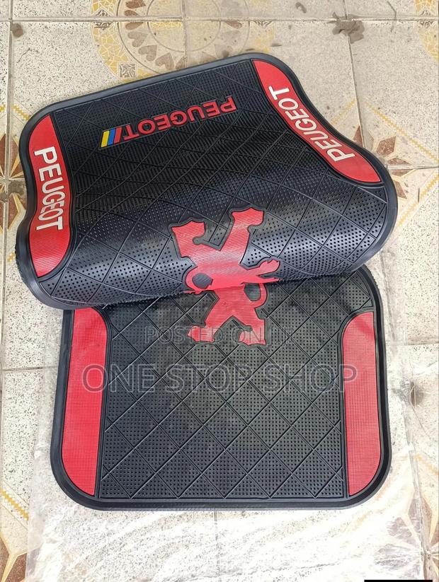 5pc Peugout Floor Carpet Rubber Mats With Logo - thumbnail 2