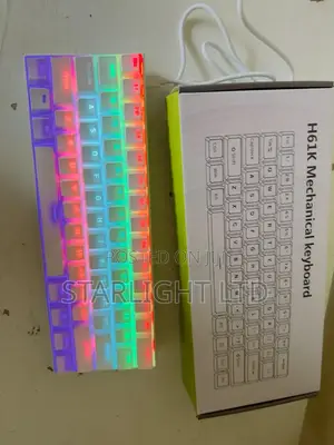 Backlight 60% White Mechanical Gaming Keyboard