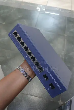 2 Uplink Fibre Port for 8 Port Gigabit Poe Switch 120w Power
