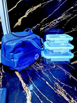 3pcs Glass Lunch Box + Insulated Bag Set