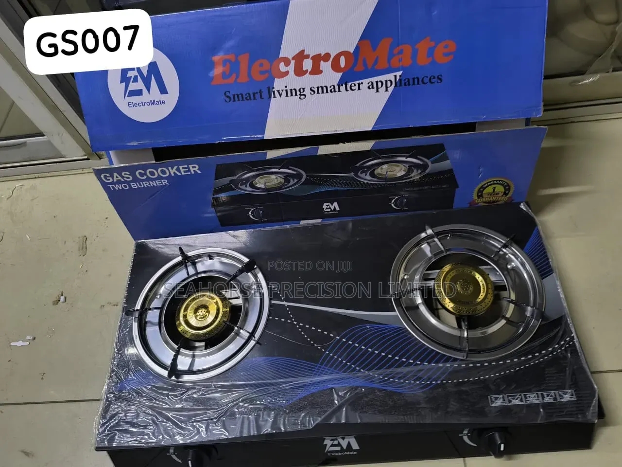 Electromate Gs007 2-Burner Gas Cooker