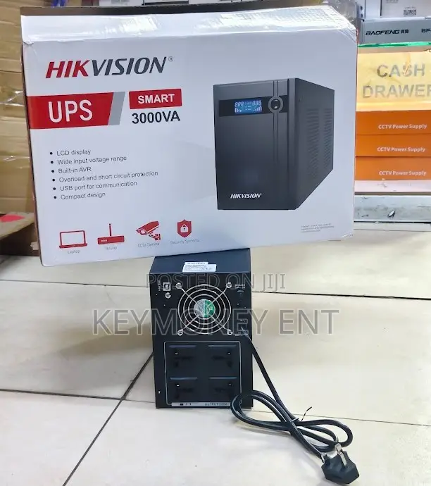 3KVA Hikvsion Smart Back UP UPS With 4Ports
