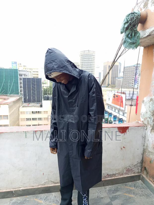 Long Black Raincoat - thumbnail 2