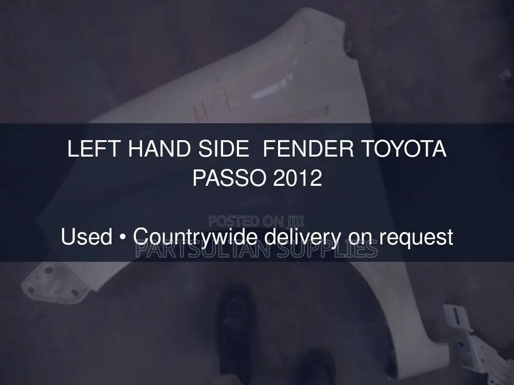 Left Hand Side Fender Toyota Passo 2012