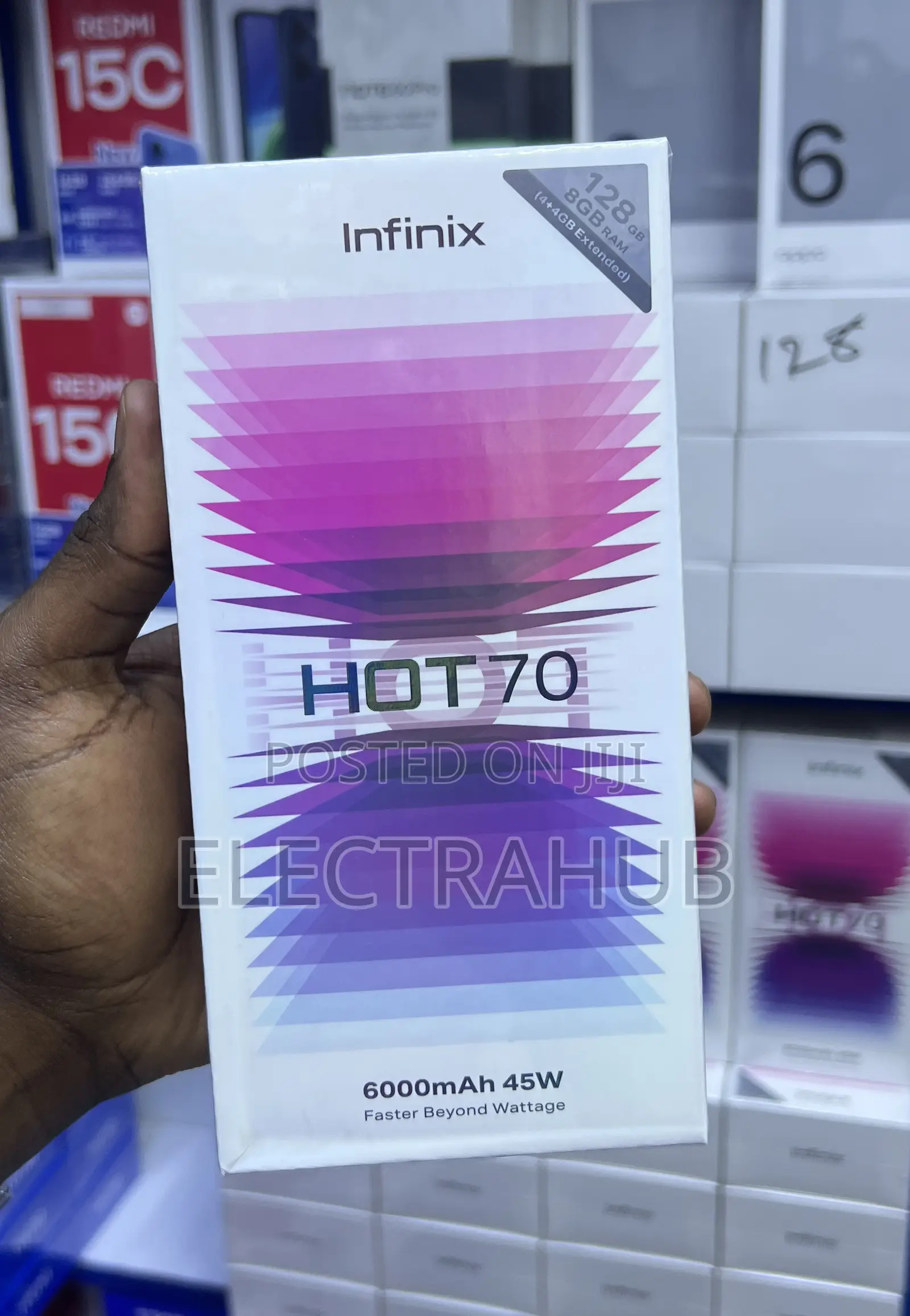New Infinix Hot 70 128 GB Black