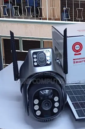 V380 Dual Lens Bulb PTZ Solar Security Camera