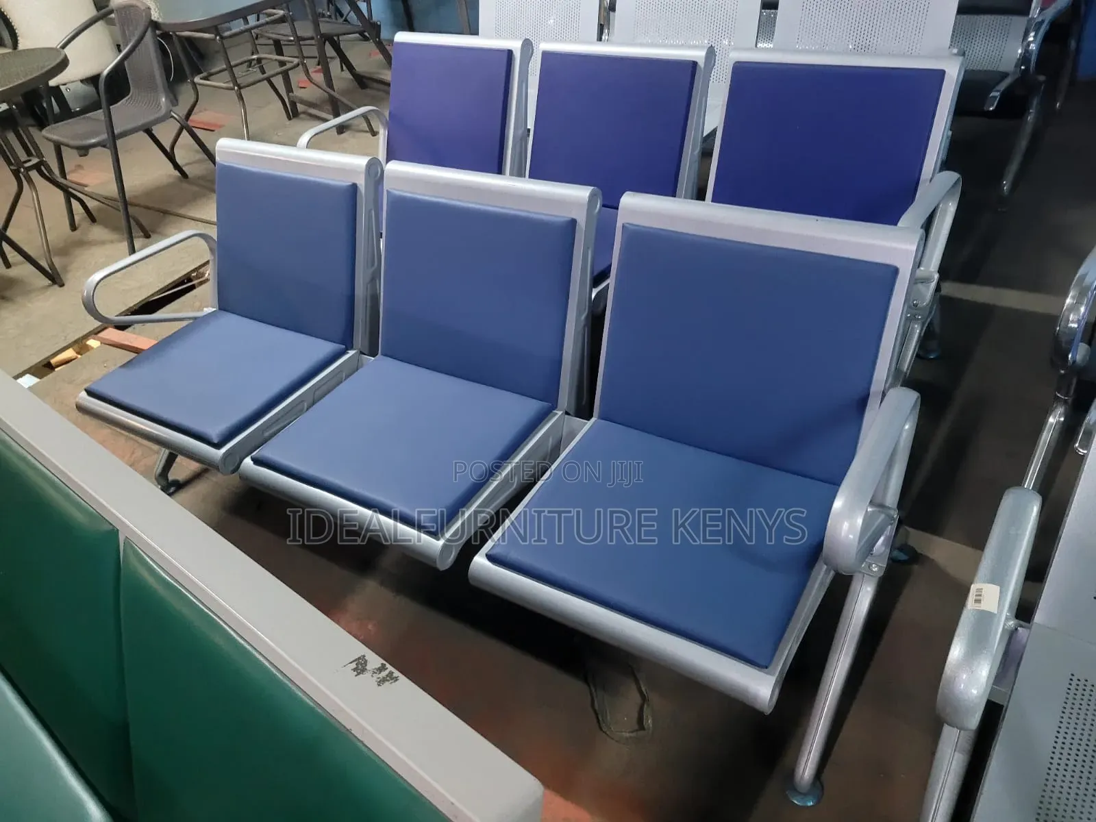 Blue Padded Seat