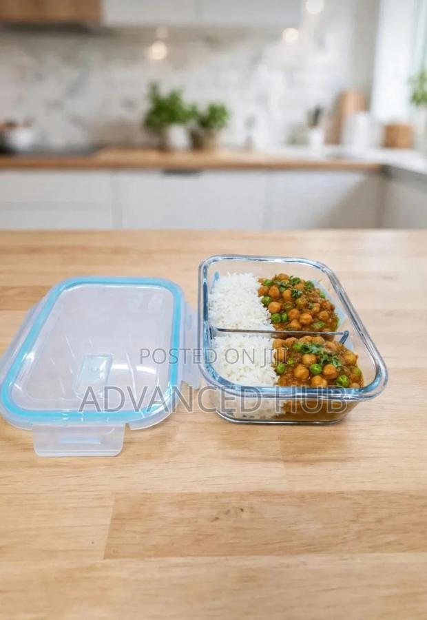 2/3 Grid Glass Lunch Boxes 1040ml - main view