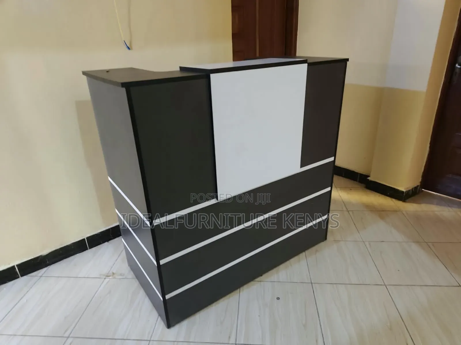 Black and White Counter Desk