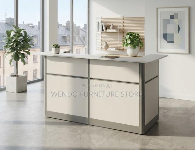 Reception Desk; 1800MM White Reception Desks
