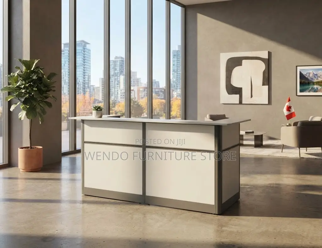 Reception Desk; 1800MM White Reception Desks