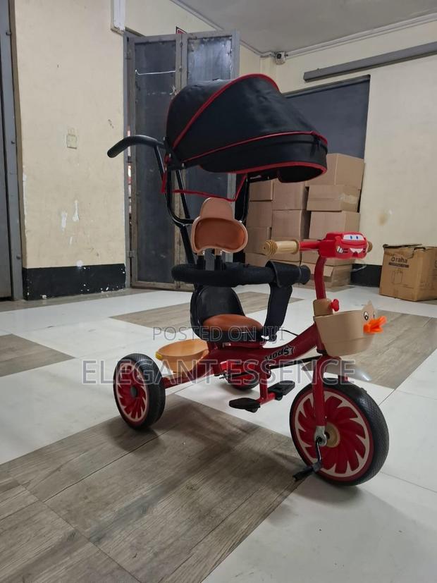Tricycle With Canopy Musical Leather Protective Bar - thumbnail 2