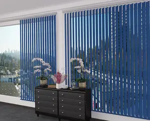 Premium Blue Vertical Window Blinds