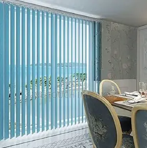 Premium Blue Vertical Window Blinds