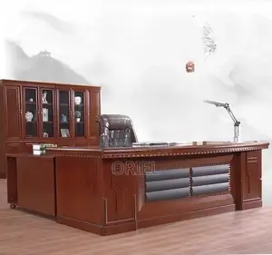 Executive Office Desk : 2M Mahogany Table