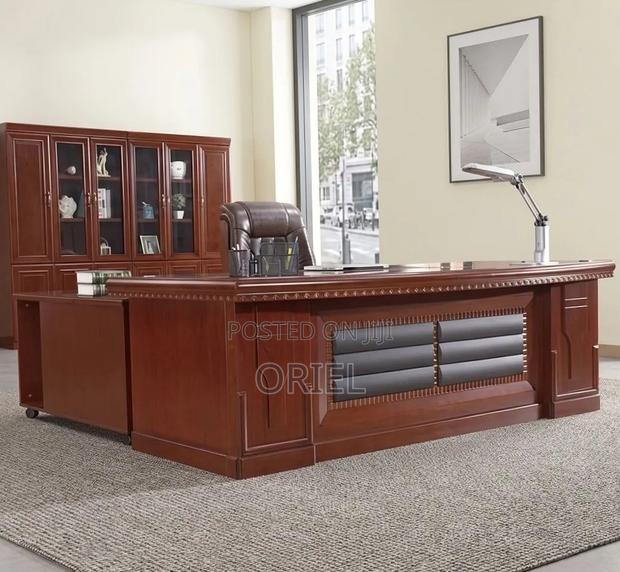 Executive Office Desk : 2M Mahogany Table - thumbnail 8