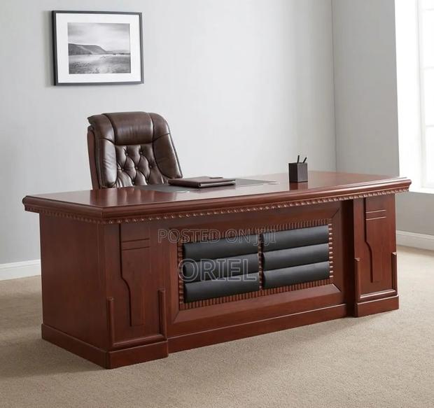Executive Office Desk : 2M Mahogany Table - thumbnail 10