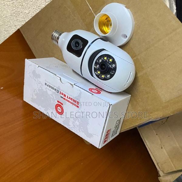 V380 Pro 360° PTZ Dual Lens WiFi Bulb Camera – Smart Home Security CCT