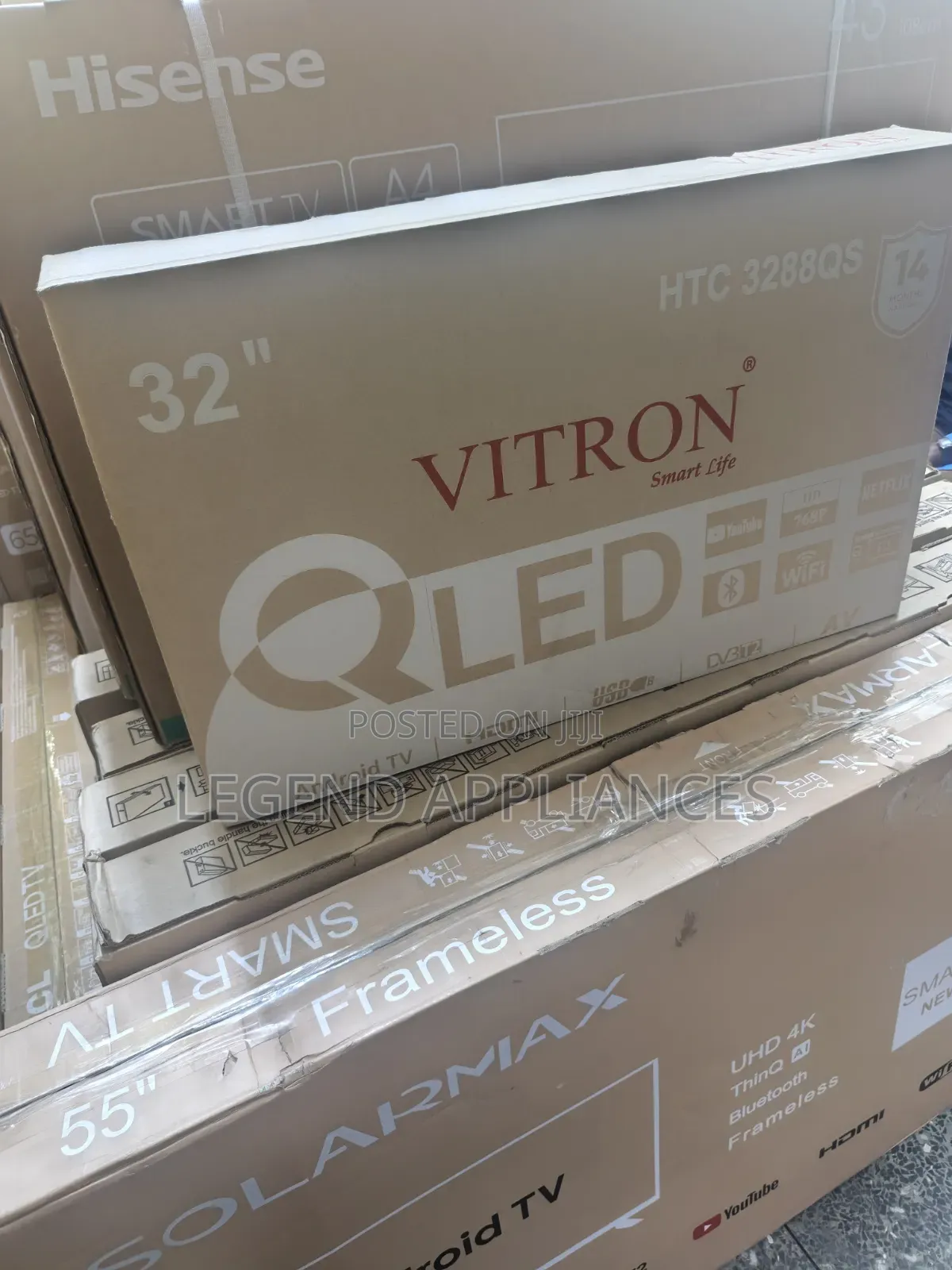 Vitron 32 Inch QLED Smart Android TV, QLED Smart TV, Android TV