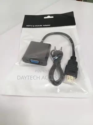 HDMI to VGA Adapter With Audio Full HD 1080p Converter for Laptop PC