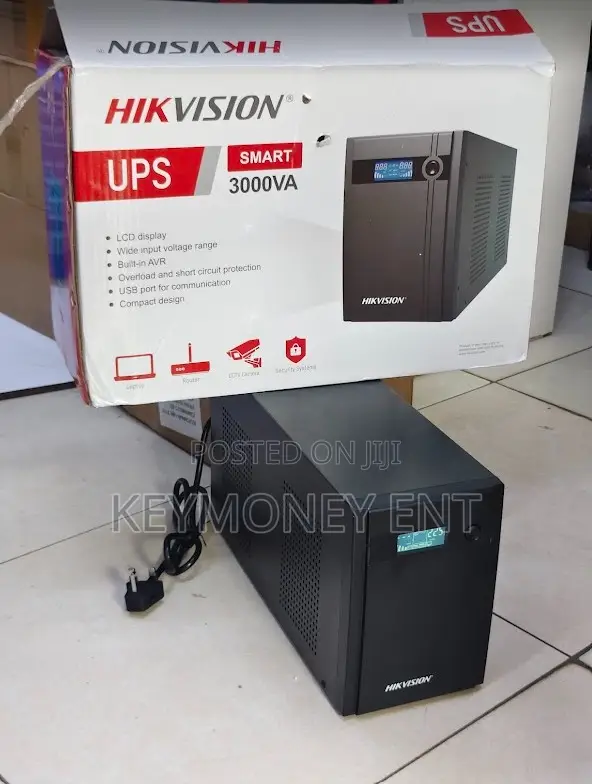 4Ports Hikvision 3000VA Line Interactive UPS With Inbuilt AVR