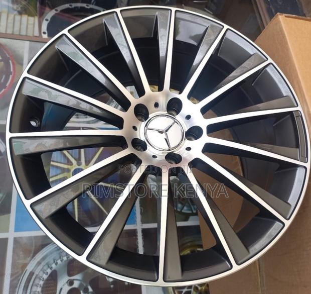 Size 19 Mercedes-Benz Grey Silver, Full Set. - main view